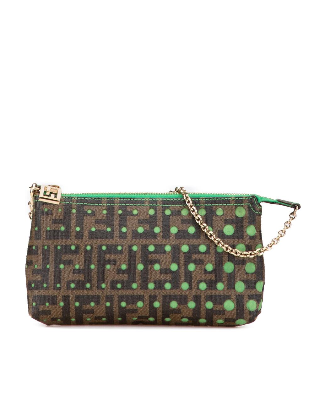 Fendi Chain Pochette Zucca Coated #369370F74B